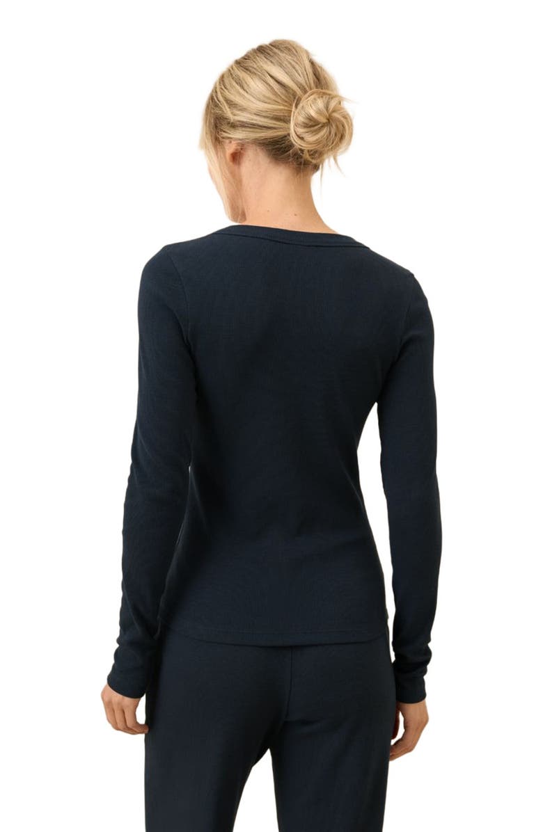Pact Dream Rib Slim Henley Made with Organic Cotton, Alternate, color, Midnight Blue