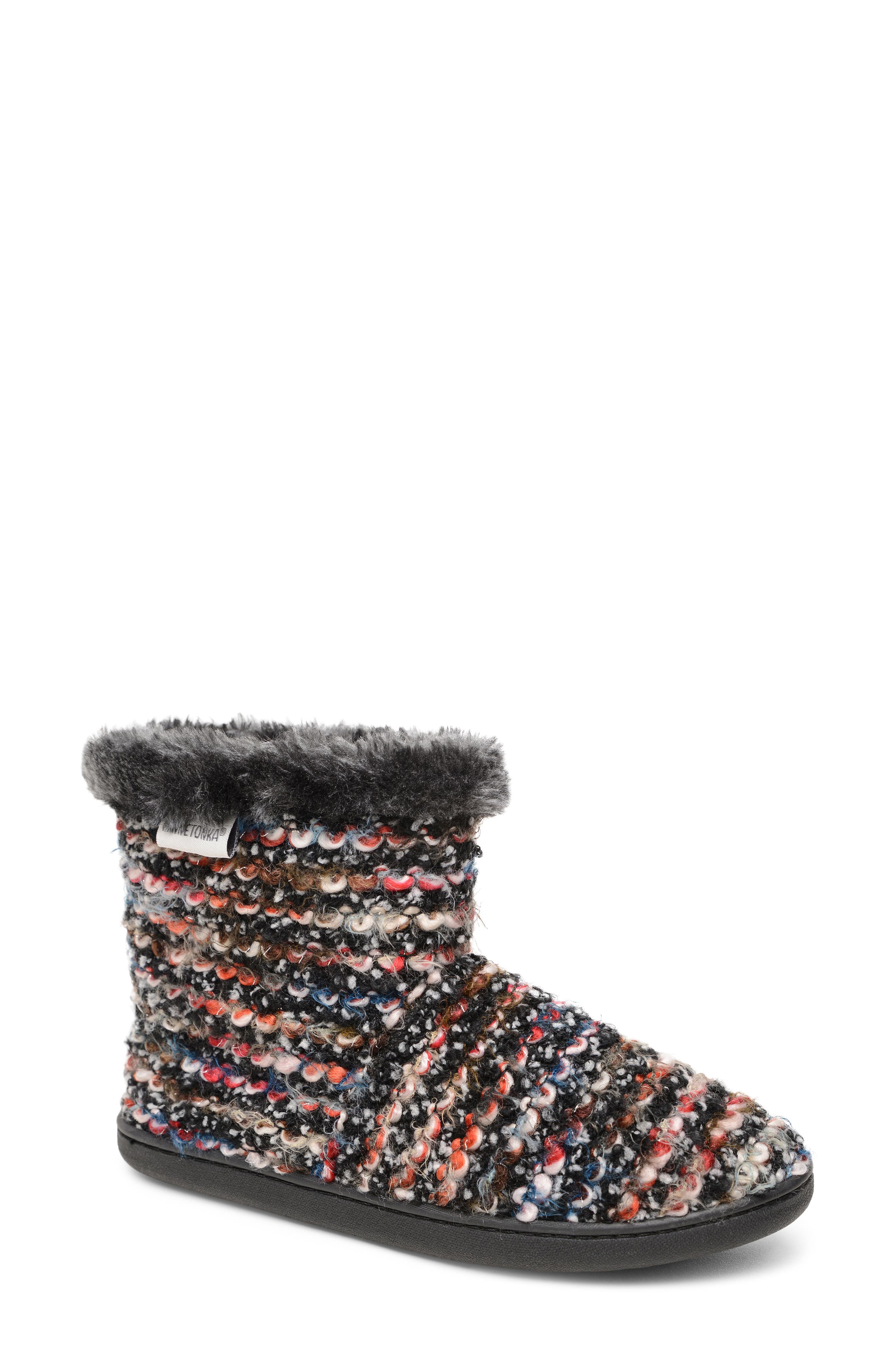 Minnetonka Betty Bootie, Main, color, Midnight Knit