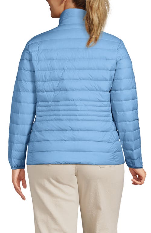 Lands' End Wanderweight Ultralight Packable Down Jacket In Bermuda Blue