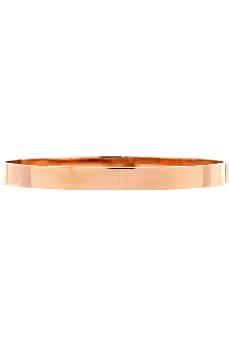 Pre-Owned Hermes Kelly Bracelet 18K Rose Gold with 4 Diamonds Small, Alternate, color, Rose Gold