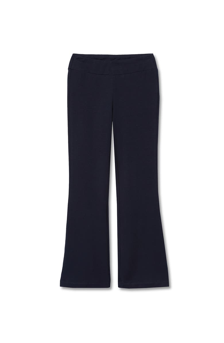 Lands' End Girls Tough Cotton Flare Leggings, Main, color, Classic Navy