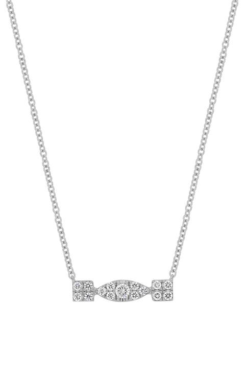 Maya Diamond Cluster Bar Pendant Necklace (Nordstrom Exclusive)