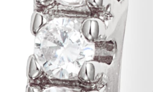 Nordstrom Demi Fine Cubic Zirconia Huggie Hoop Earrings In Sterling Silver Plated
