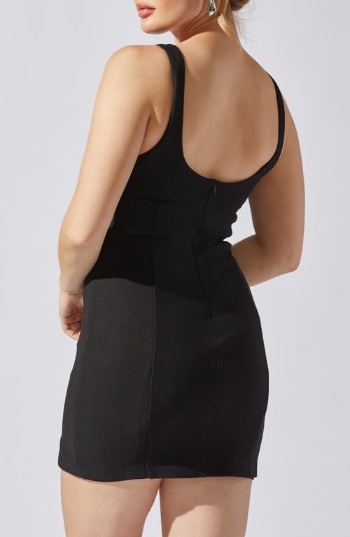 Astr The Label Sheath Minidress In Black
