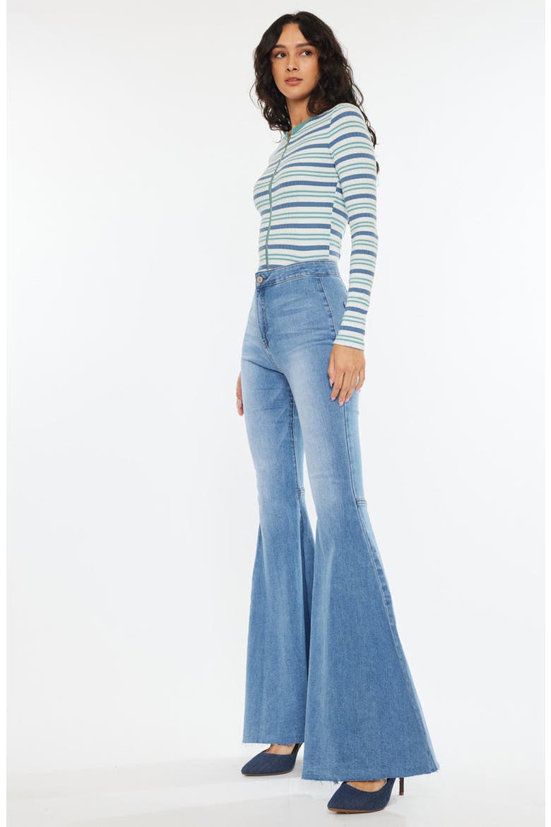Beverly High Rise Super Flare Jeans, Alternate, color, Medium Wash