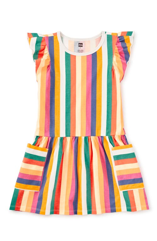 Tea Collection Flutter Sleeve Pocket Dress