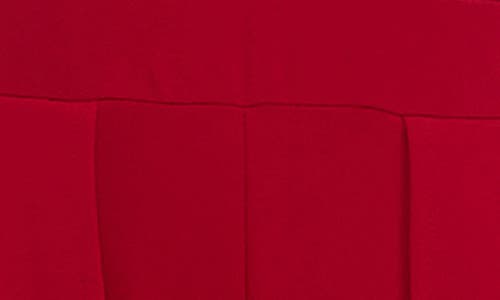 Nina Leonard Square Neck Sleeveless Tulip Hem Jumpsuit In Nina Red