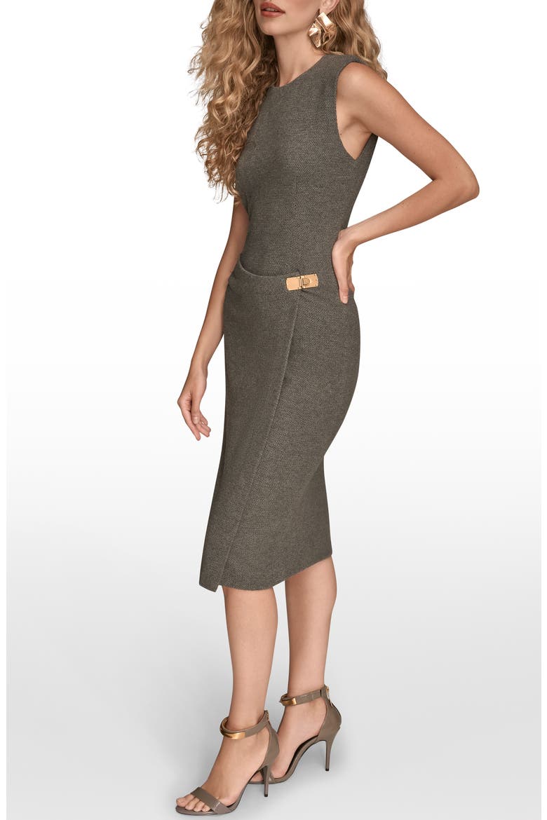 Sleeveless Sheath Dress, Alternate, color, CHARCOAL
