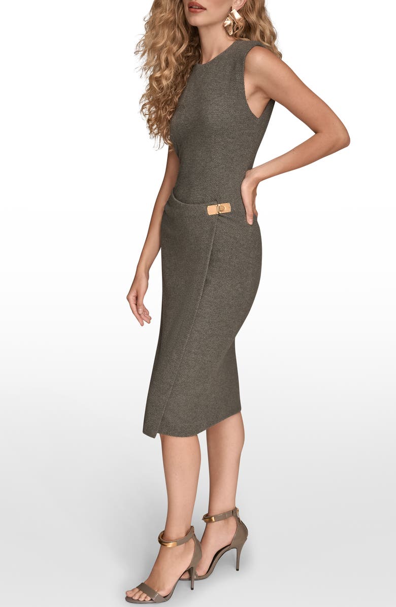 Donna Karan New York Sleeveless Sheath Dress, Alternate, color, Charcoal