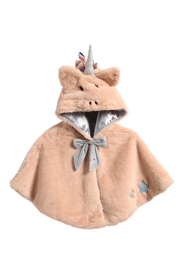 Kids' Unicorn Cape, Main, color, LIGHT BEIGE
