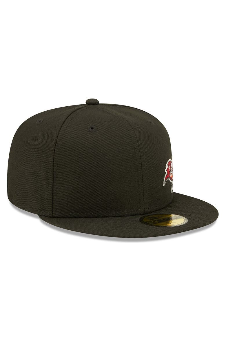 Men's New Era Black Tampa Bay Buccaneers  Flawless 59FIFTY Fitted Hat, Alternate, color, Black