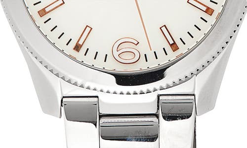 Fossil Riley Stainless Steel Bracelet Watch In Metallic