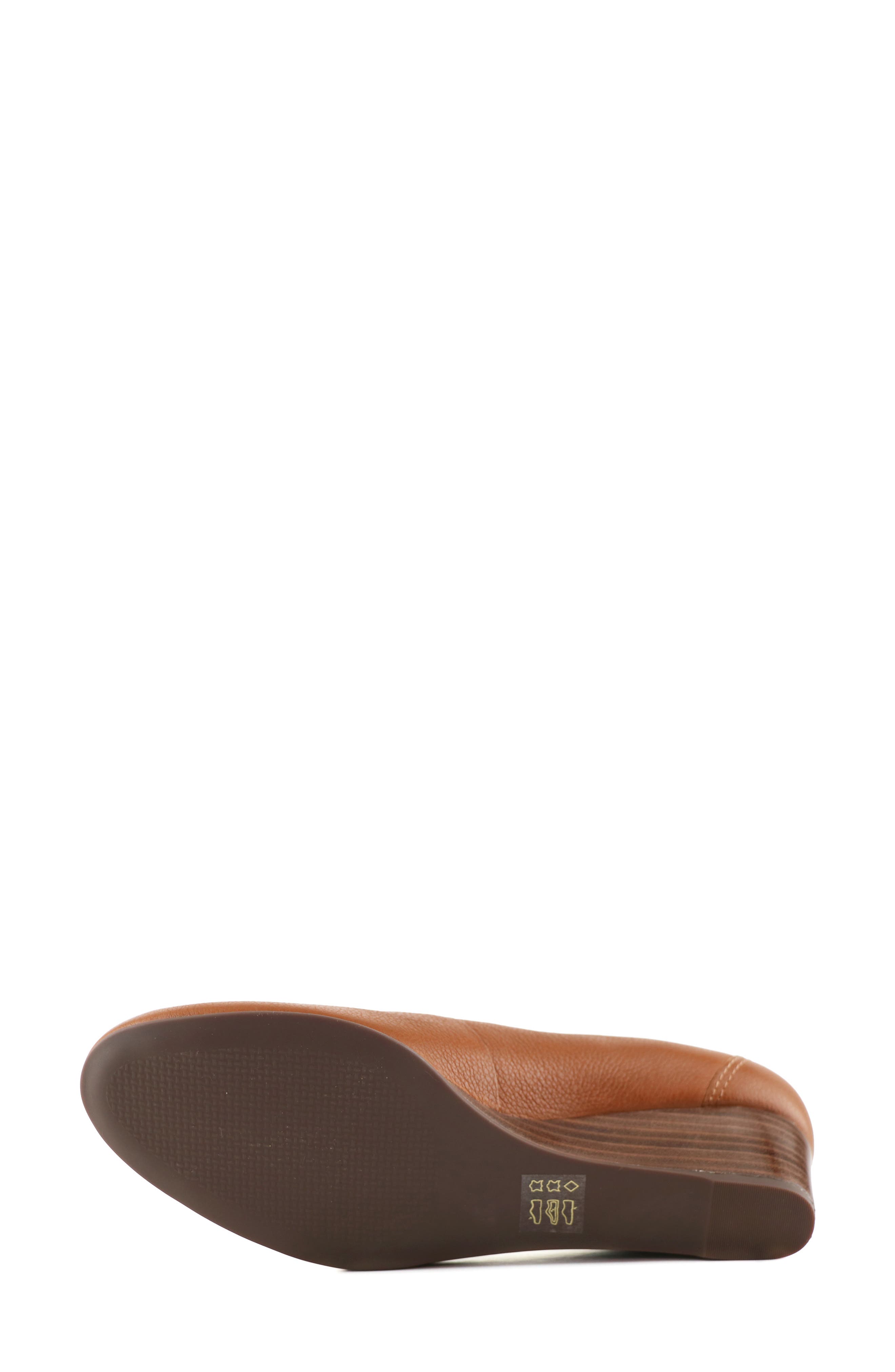 Prospect Leather Wedge Pump, Alternate, color, COGNAC NAPA SOFT