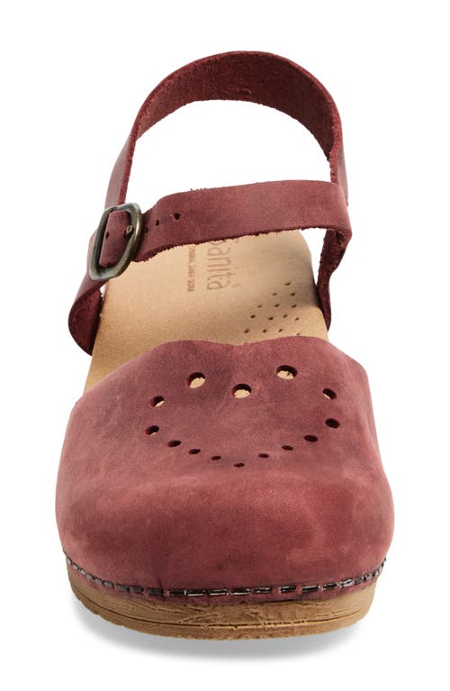 Sanita Heart Clog In Red