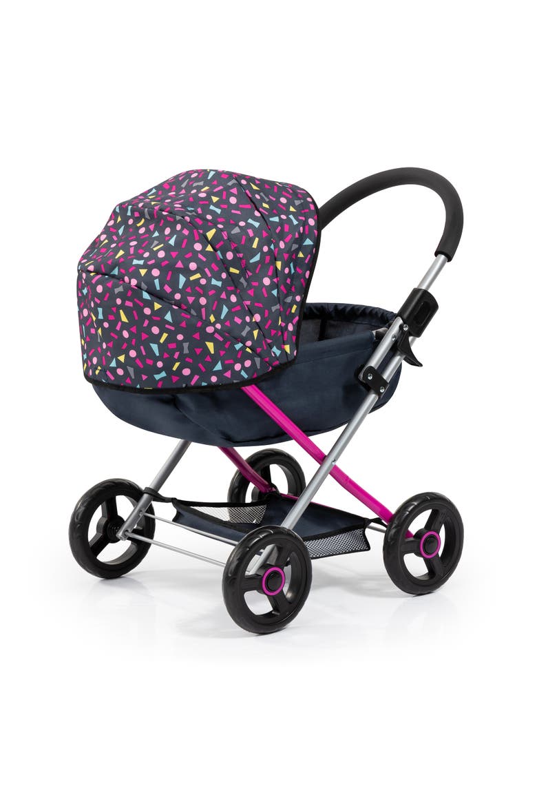 Pram Cosy Navy, Hot Pink, Fairy for Dolls Up to 18", Alternate, color, Multicolored