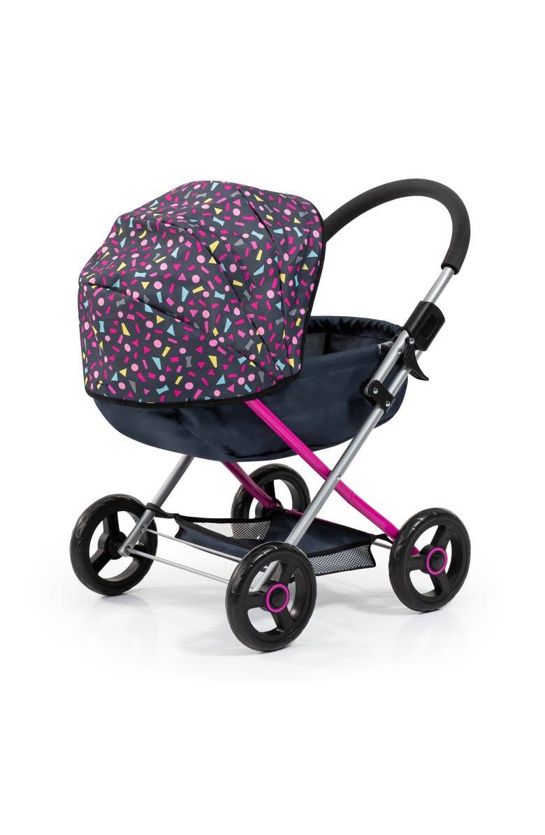 Bayer Design Pram Cosy Navy, Hot Pink, Fairy for Dolls Up to 18", Alternate, color, Multicolored