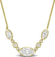 Julianna B. Lab-Grown Diamond Marquise Necklace 14K