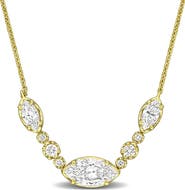 Julianna B. Lab-Grown Diamond Marquise Necklace 14K