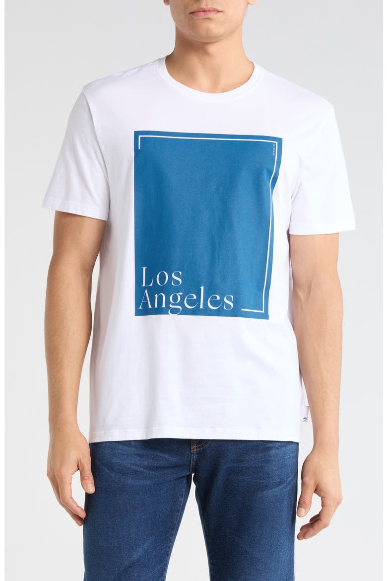 Bryce Crewneck T-Shirt, Main, color, LOS ANGELES TRUE WHITE