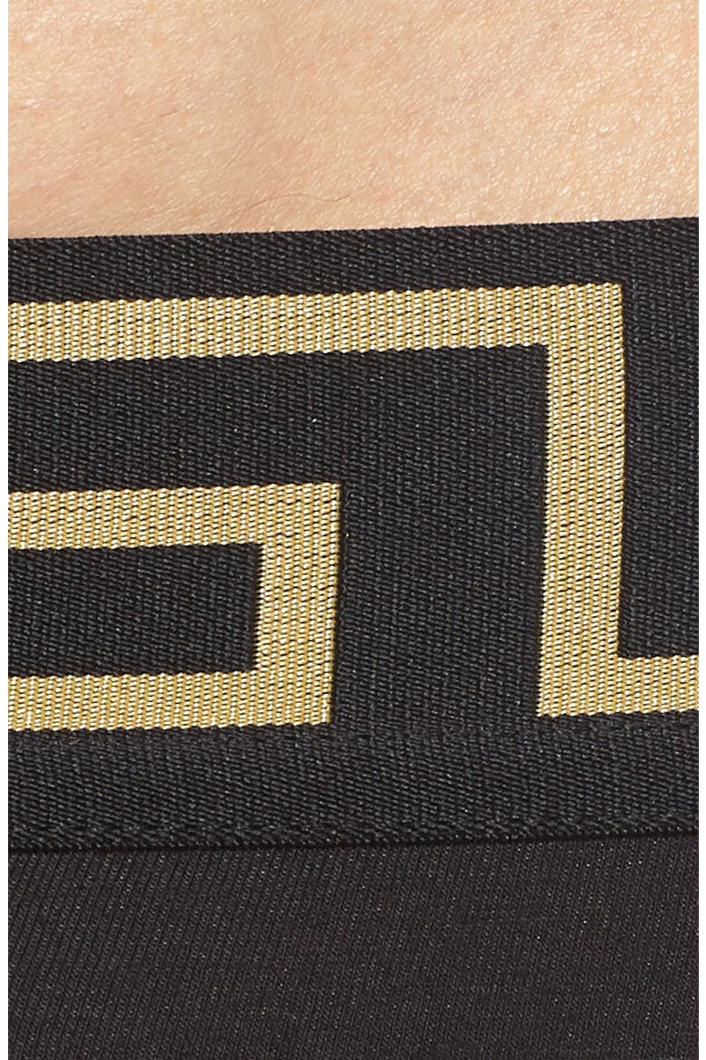 Cotton Thong, Alternate, color, BLACK/ GOLD