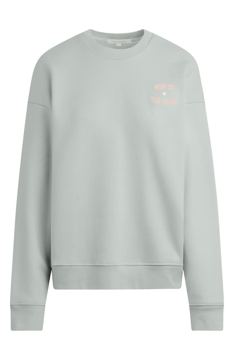 Favorite Daughter Mom of the Year French Terry Graphic Sweatshirt, Main, color, Light Sage