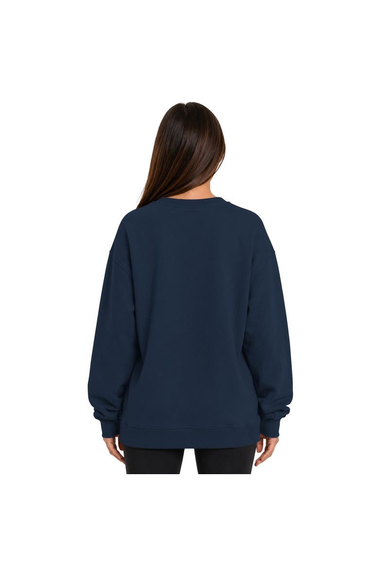 Women's Starter  Navy Buffalo Bills Athleisure Oversized Fleece Sweatshirt, Alternate, color, Navy