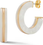 SPHERA MILANO Resin Hoop Earrings