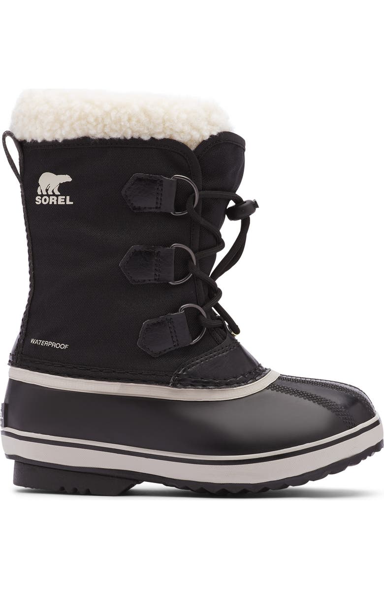 SOREL Kids' Yoot Pac Waterproof Snow Boot, Main, color, Black