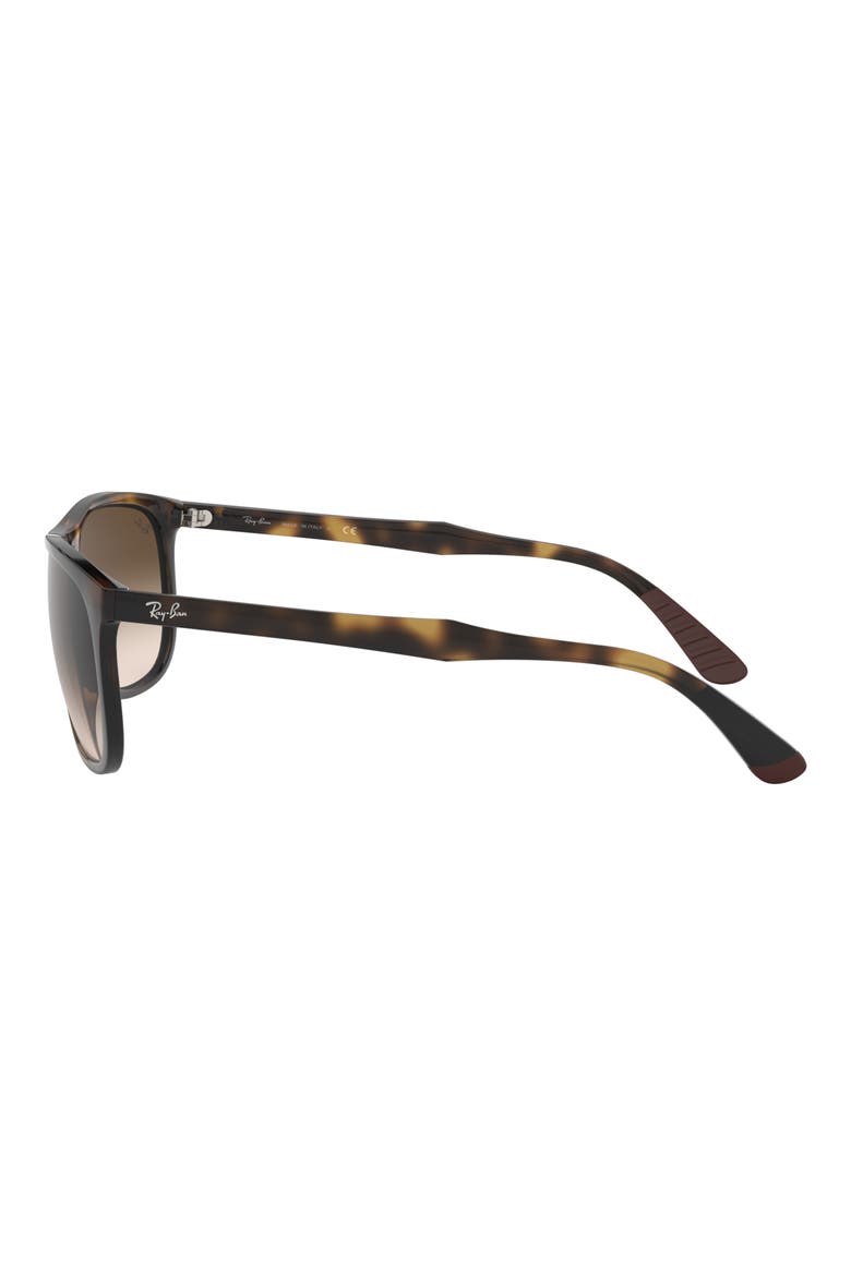 58mm Square Sunglasses, Alternate, color, HAVANA