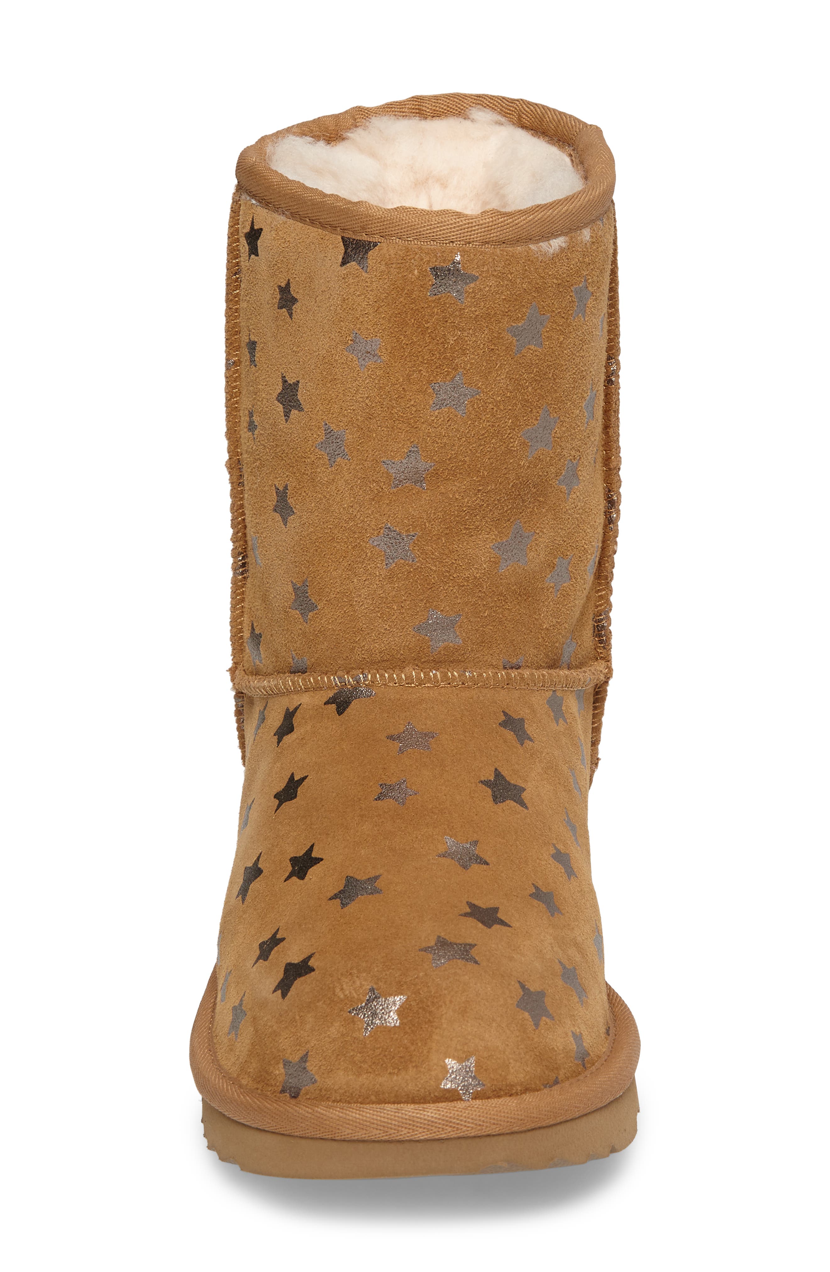 Classic Short II Water Resistant Stars Boot, Alternate, color, CHESTNUT