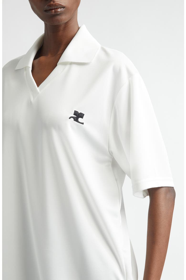 Sports Oversize Logo Polo, Alternate, color, HERITAGE WHITE/ HERITAGE WHITE