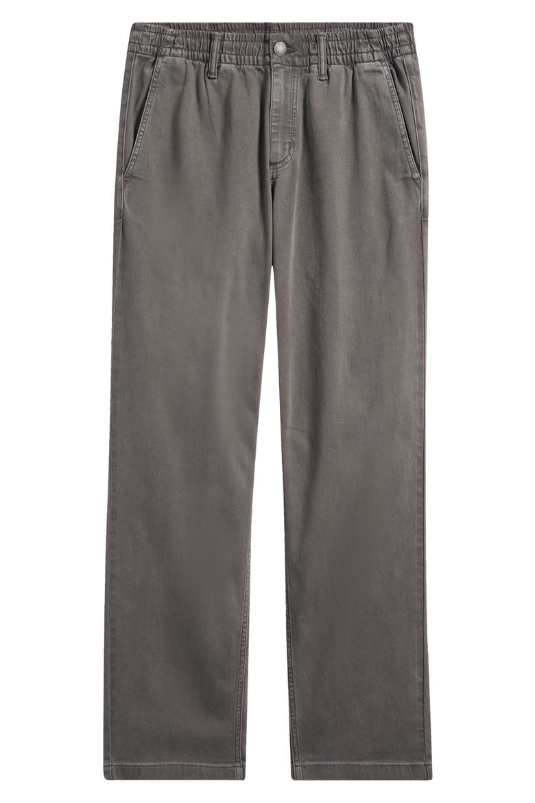 Benton Relaxed Fit Elastic Waist Cotton Blend Twill Pants, Alternate, color, DARK PEWTER
