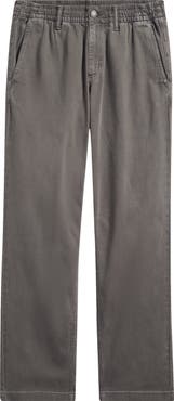 Vuori Benton Relaxed Fit Elastic Waist Cotton Blend Twill Pants