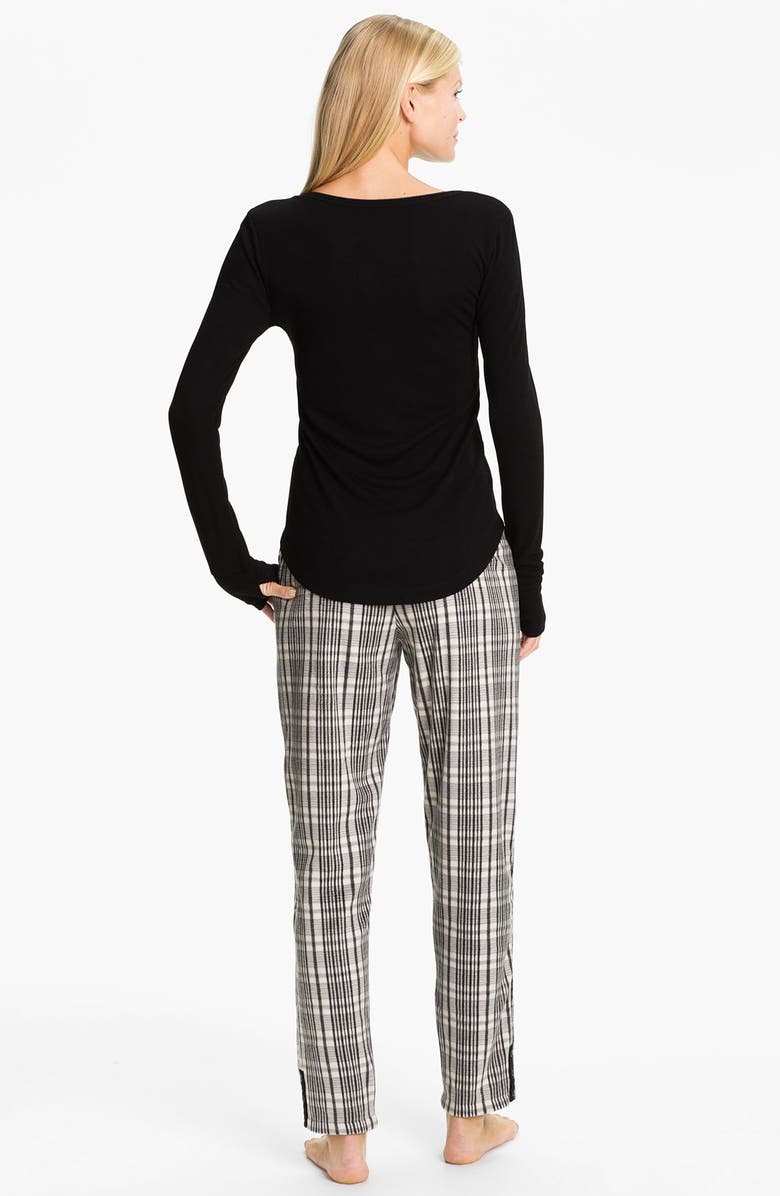 Kensie Henley Fleece Pajamas, Alternate, color, 