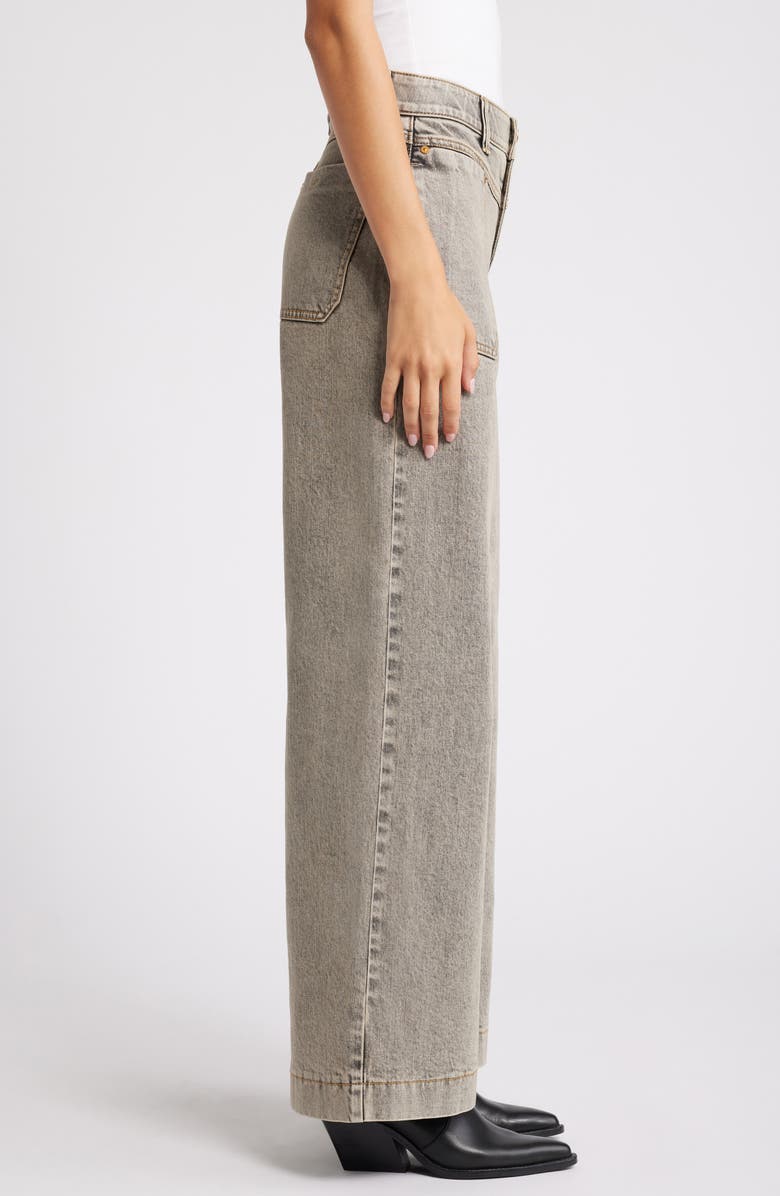 Wit & Wisdom 'Ab'Solution V-Yoke High Waist Wide Leg Jeans, Alternate, color,