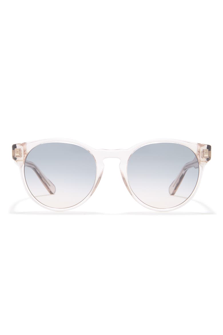52mm Tea Cup Sunglasses, Main, color, CRYSTAL NUDE