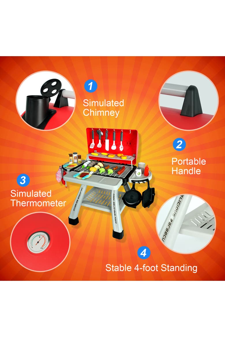 BBQ Grill Toy Playset, Alternate, color, Multicolored