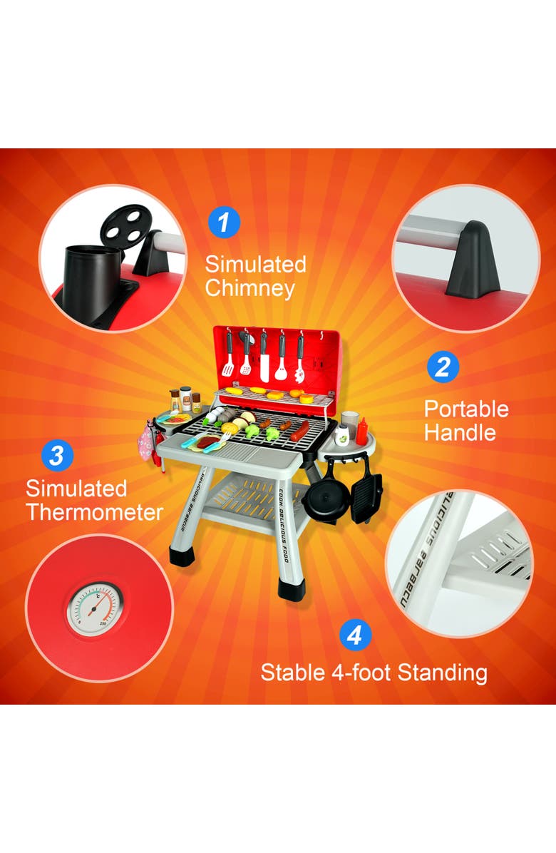 Easy Playhouse BBQ Grill Toy Playset, Alternate, color, Multicolored
