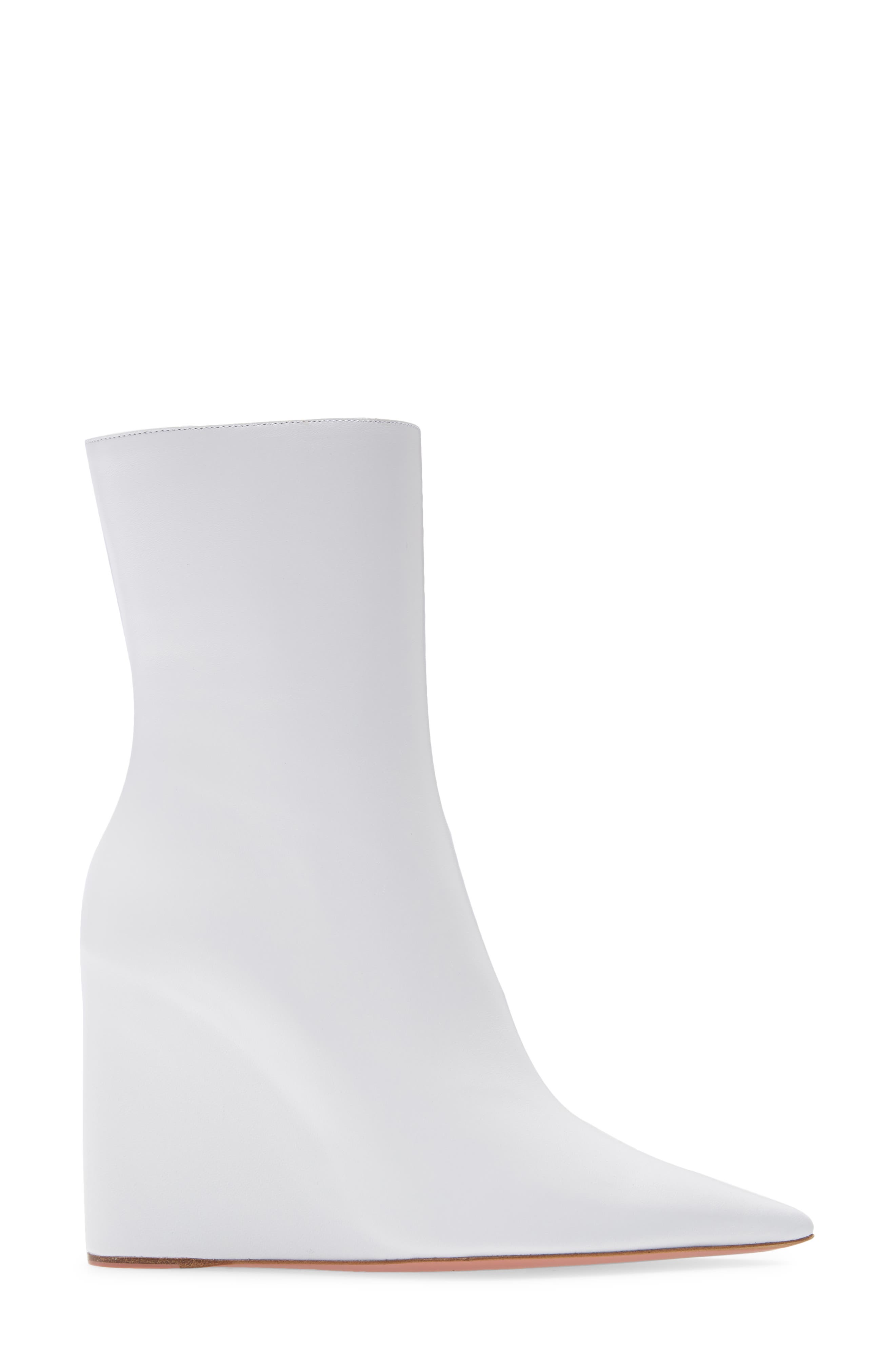 Amina Muaddi Pernille Pointed Toe Wedge Bootie, Alternate, color, 