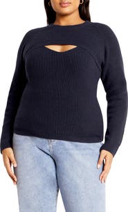 City Chic Haisley Cutout Camisole & Bolero Set