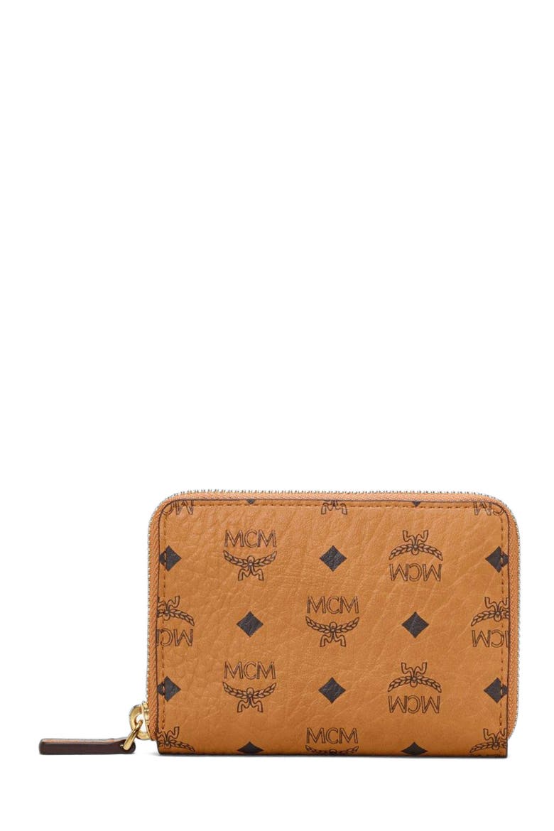 Zip Wallet in Visetos Original, Main, color, Cognac