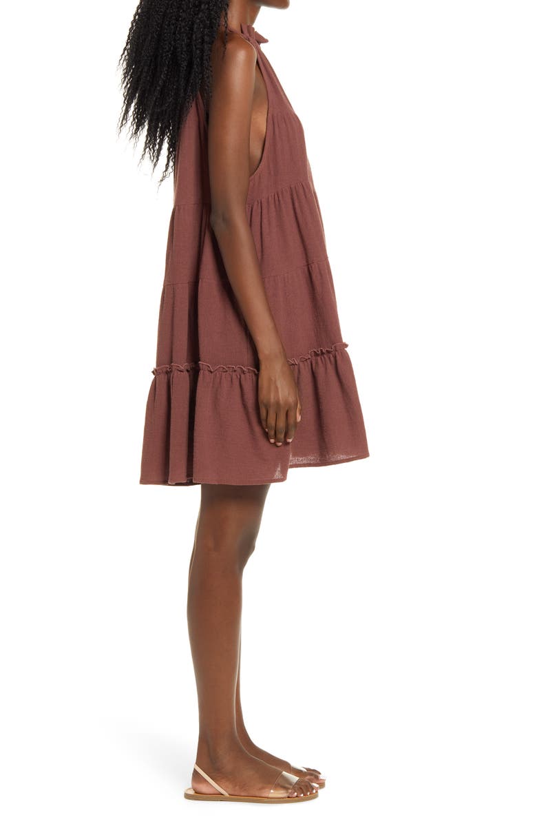 Free People free-est Lera Ruffle Trapeze Dress, Alternate, color,
