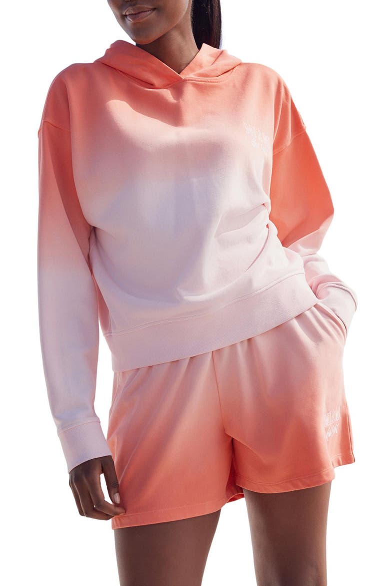 Ombré Hooded Sweatshirt, Main, color, ORANGE