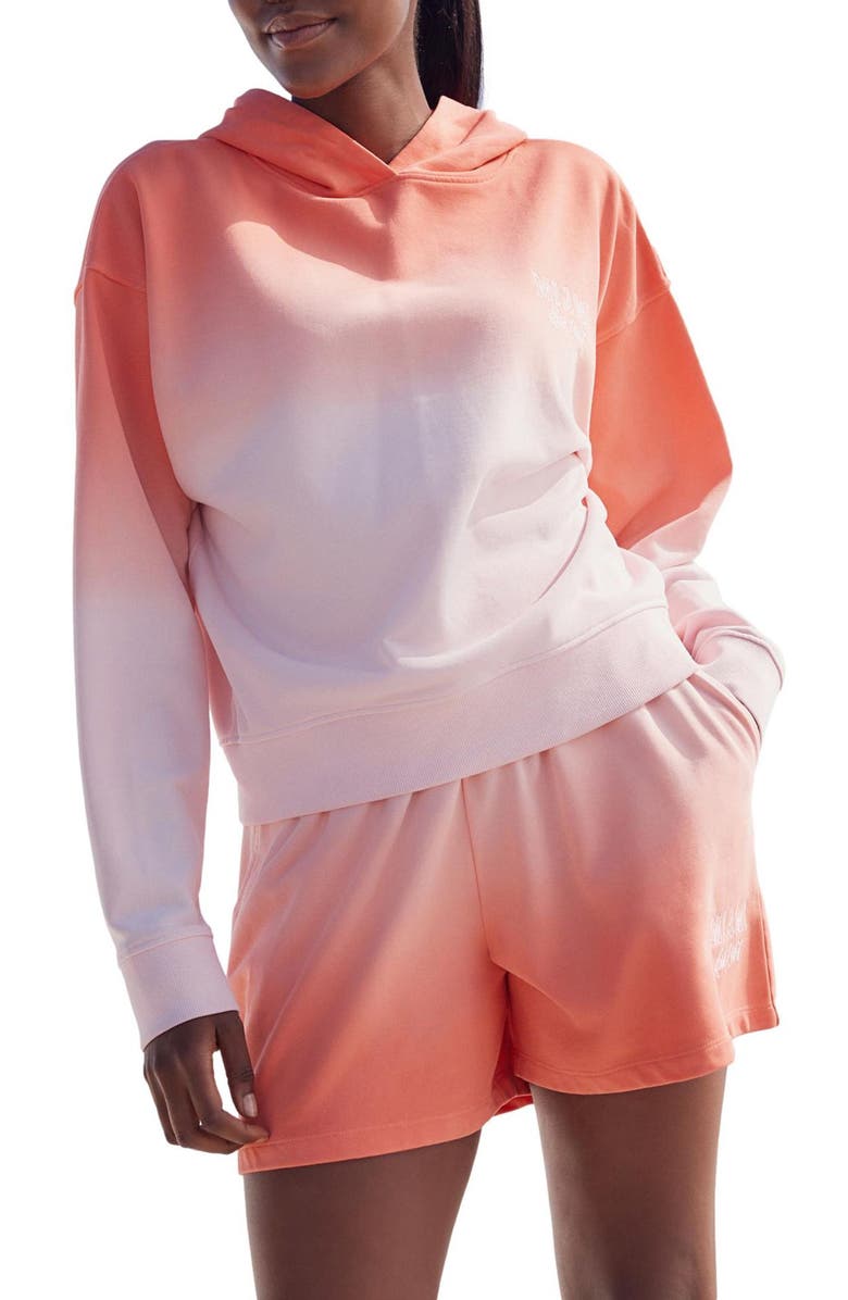 NEXT Ombré Hooded Sweatshirt, Main, color, Orange