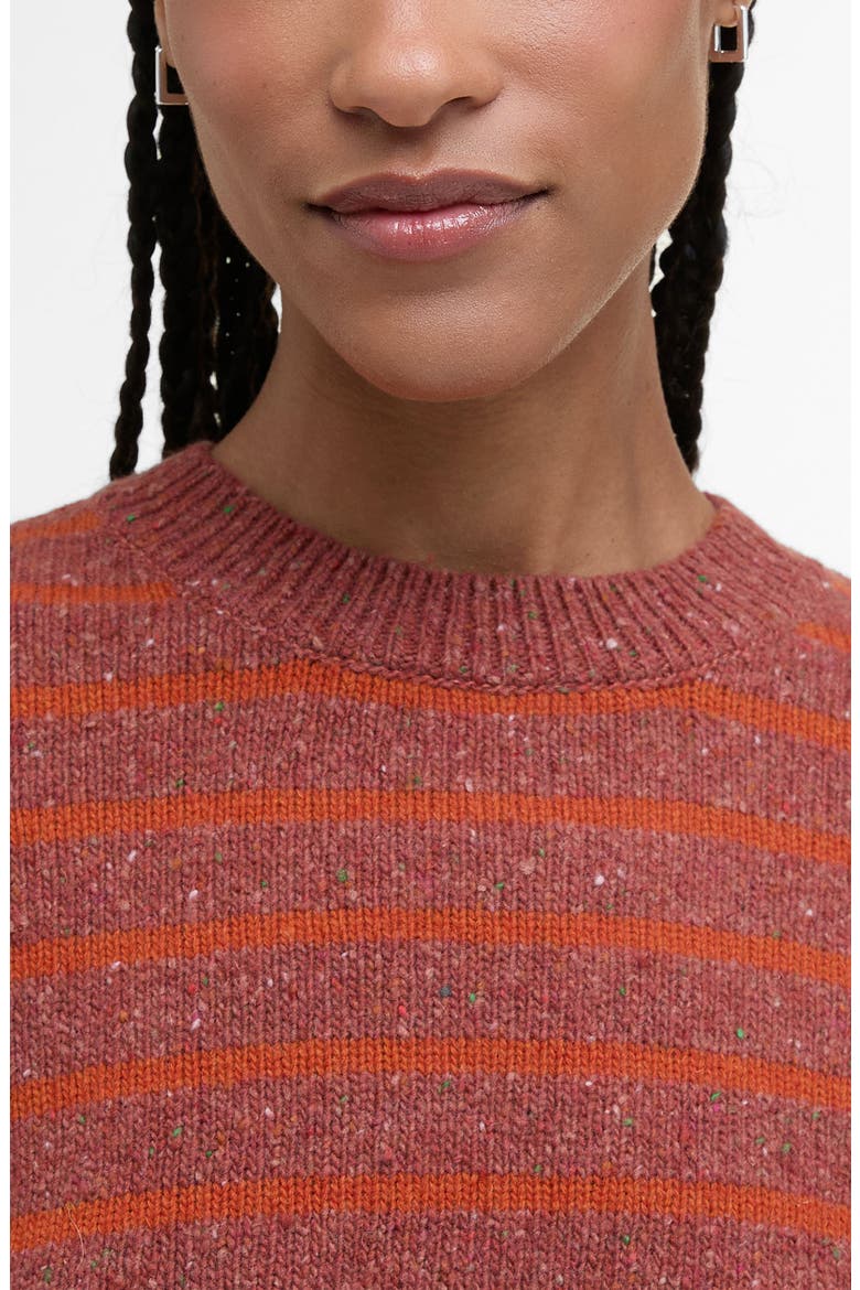 Claydon Stripe Sweater, Alternate, color, BURNT ORANGE STRIPE