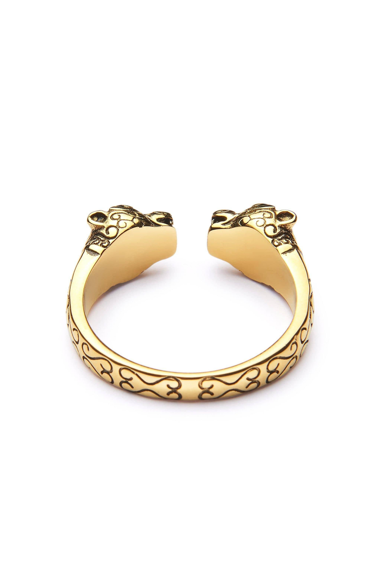 Gold Panther Ring, Alternate, color, Gold