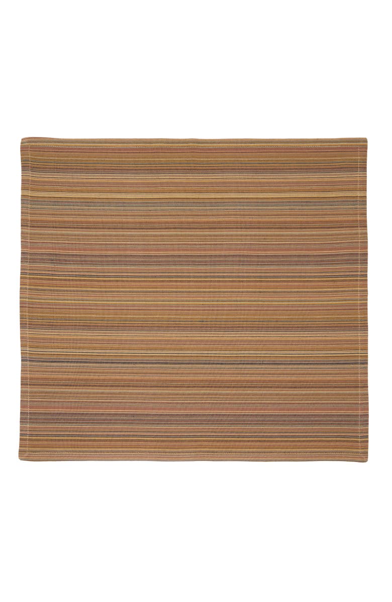 C&F Home Cedar Stripes Napkin Set of 6, Alternate, color, Brown