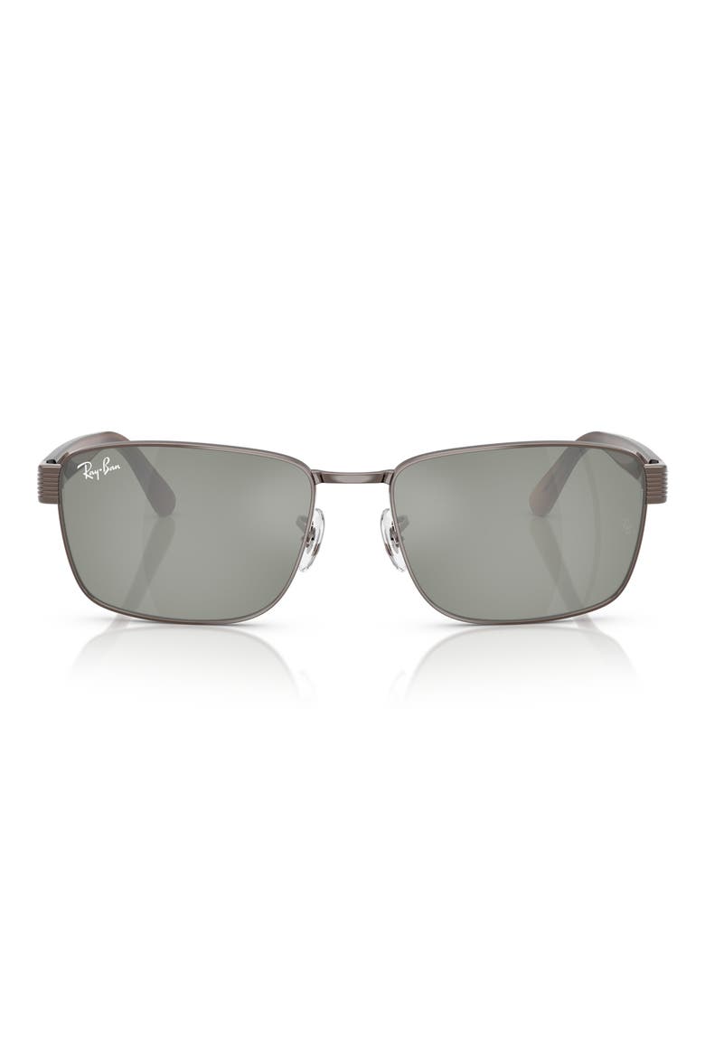 59mm Square Sunglasses, Main, color, COPPER