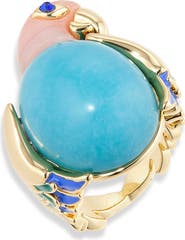 Lele Sadoughi Eileen Parrot Ring
