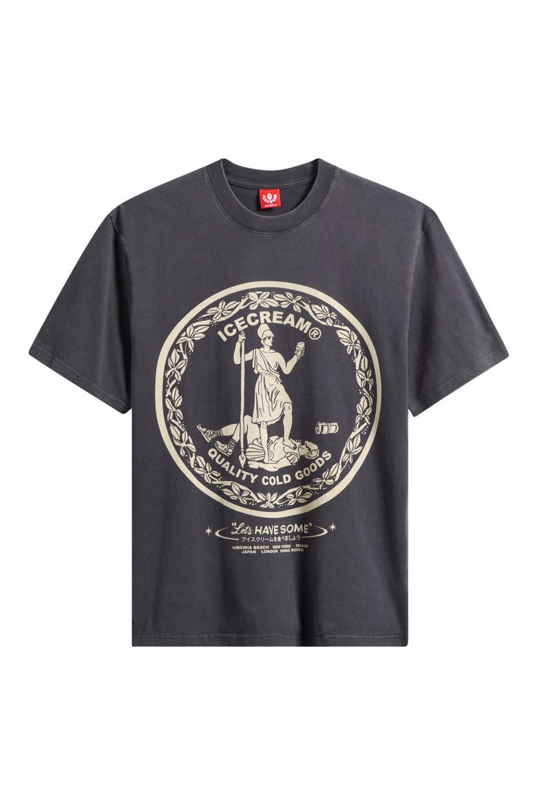 Oversize Seal Graphic T-Shirt, Alternate, color, CHARCOAL ART
